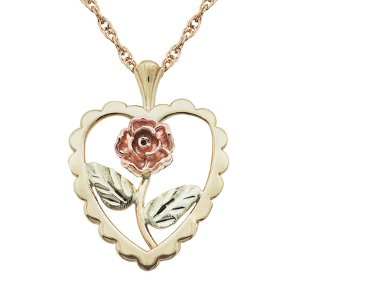 Dakota Rose - Black Hills Gold Pendant in Jewelry