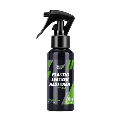 HGKJ S3 Car Interior Parts Liquid Leather Plastic Renovator Refreshing Restorer Foam Cleaner Spray Refurbishment Paste for Auto