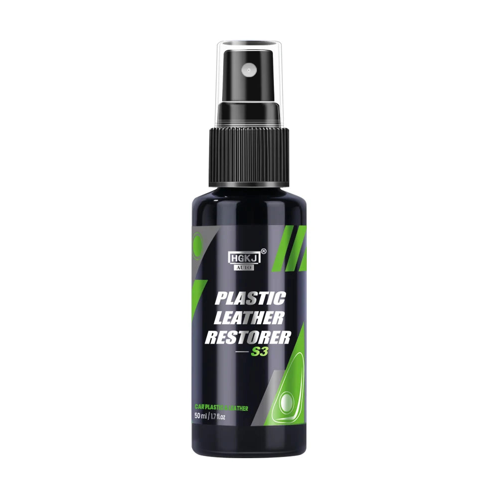 HGKJ S3 Car Interior Parts Liquid Leather Plastic Renovator Refreshing Restorer Foam Cleaner Spray Refurbishment Paste for Auto