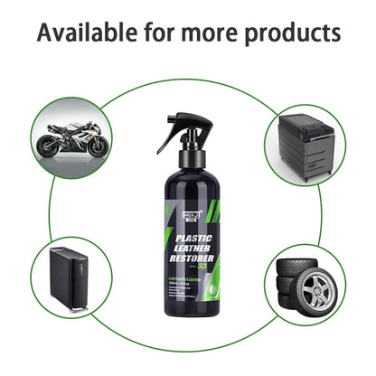 HGKJ S3 Car Interior Parts Liquid Leather Plastic Renovator Refreshing Restorer Foam Cleaner Spray Refurbishment Paste for Auto