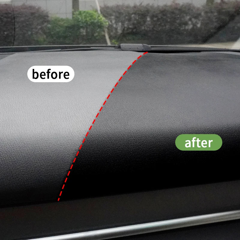 HGKJ S3 Car Interior Parts Liquid Leather Plastic Renovator Refreshing Restorer Foam Cleaner Spray Refurbishment Paste for Auto