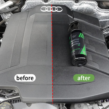 HGKJ S3 Car Interior Parts Liquid Leather Plastic Renovator Refreshing Restorer Foam Cleaner Spray Refurbishment Paste for Auto