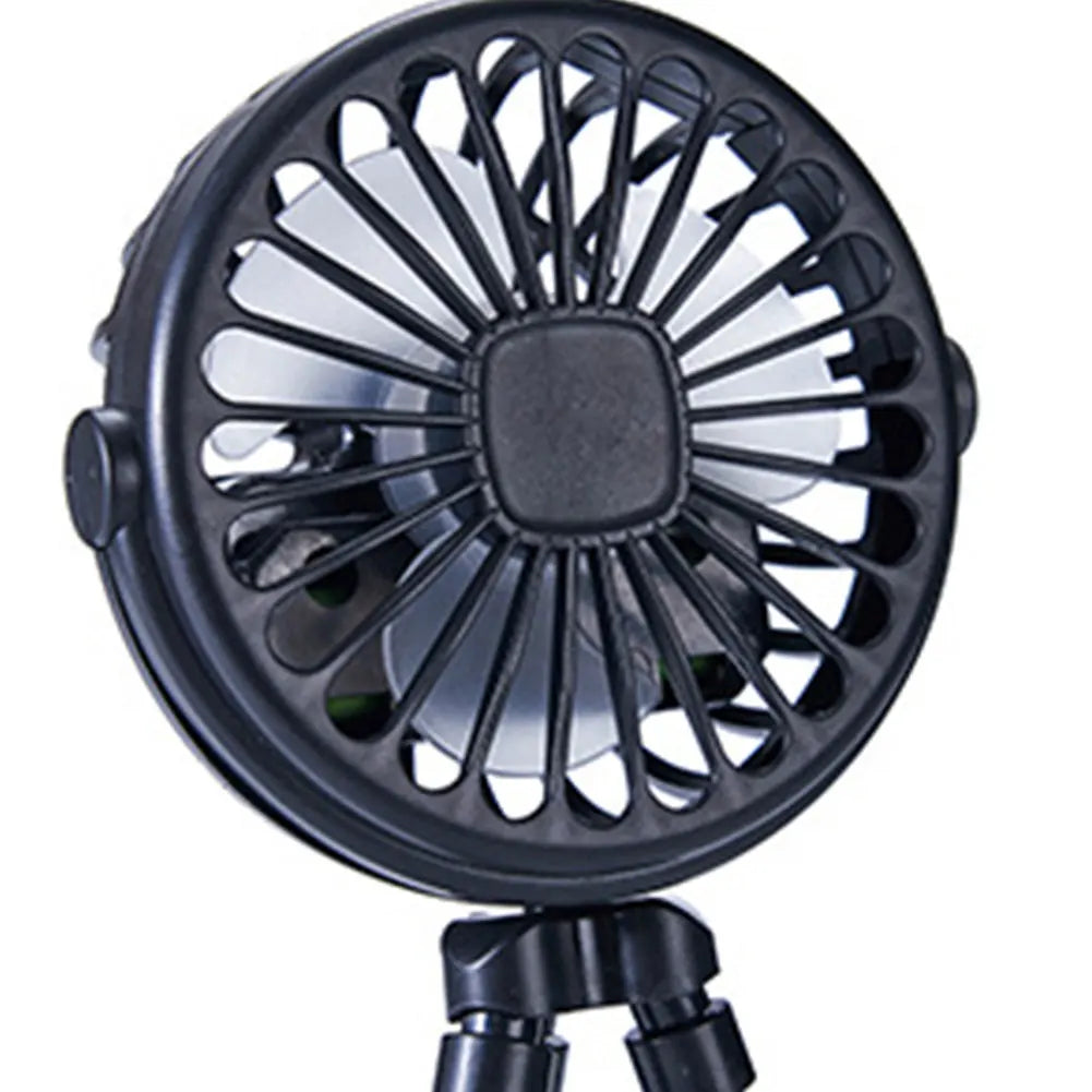 Baby Stroller Fan with Flexible Tripod Portable Handheld Fan USB Charging Mini Desk Cooling Fan 500mAh for Baby Stroller Student