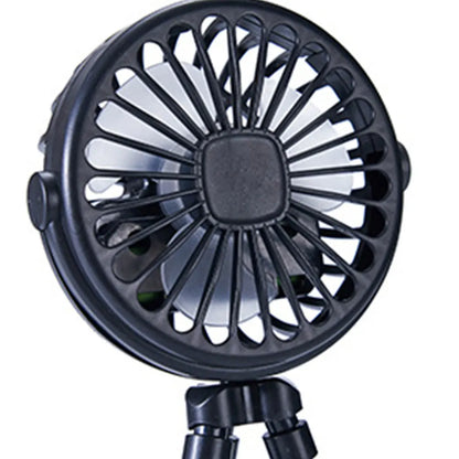 Baby Stroller Fan with Flexible Tripod Portable Handheld Fan USB Charging Mini Desk Cooling Fan 500mAh for Baby Stroller Student