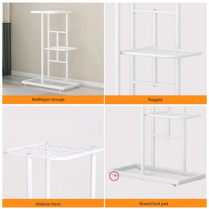 8 Tier Metal Plant Stand Metal Rack, Multiple Flower Pot Holder Shelves Corner Rack, Planter Shelf Display Rack Storage