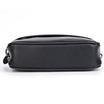 Leather Fashion Crossbody Bag Classic Pattern Casual Business Men Shoulder Crossbody Bag Wide Strap Small Square Male Sling Bags