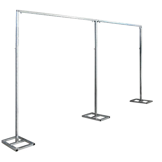 3x6m/10x20ft Metal Wedding Arch Stand,Heavy Duty Photography Backdrop Curtain Frame Balloon Flower Decoration Rack Plant Support